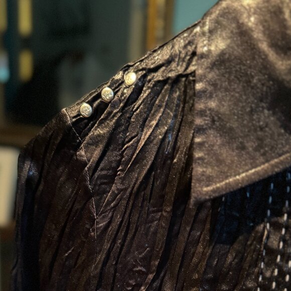 Vintage Parasuco Women's button-up blouse - Medium - Picture 5 of 16